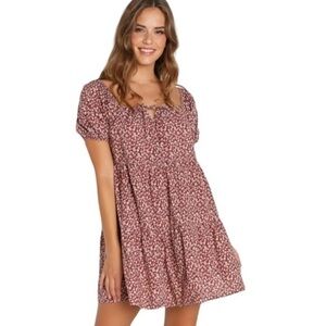 LACAUSA Anthropologie Playa babydoll mini dress S